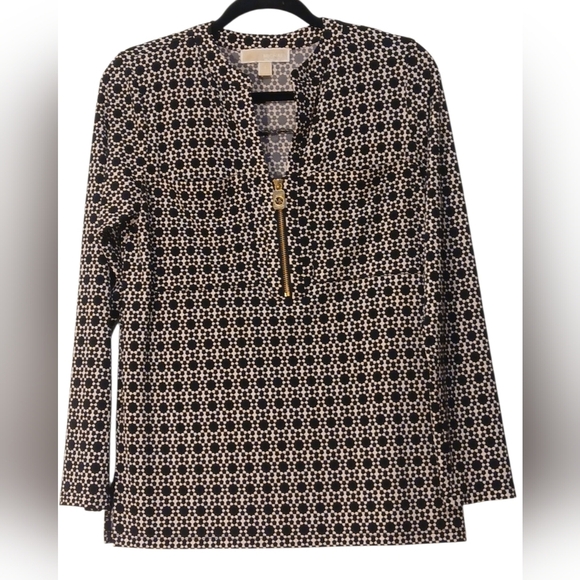 Michael Kors - Ladies Long Sleeve Pullover Blouse With Pockets And Working... - Picture 9 of 11